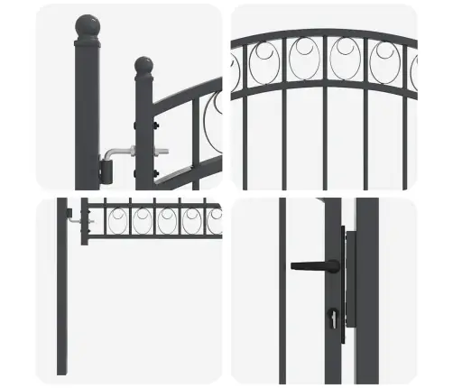 Žoga Vārti Pelēka 150 X 100 Cm Pulverkrāsots Tērauds Vidaxl
