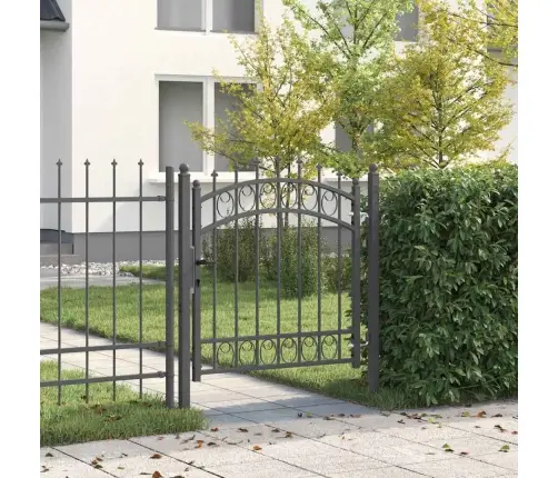 Žoga Vārti Ar Naglām Pelēka 100 X 100 Cm Pulverkrāsots Tērauds Vidaxl