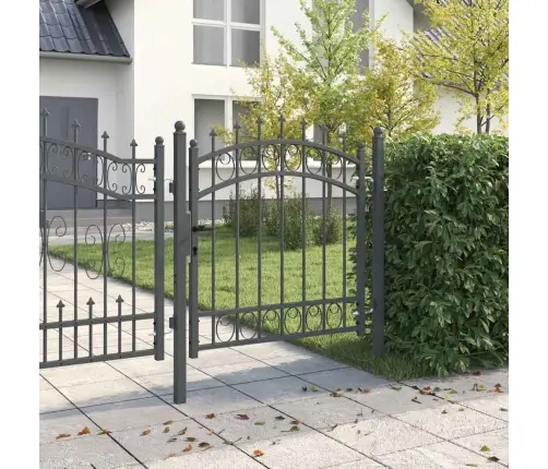 Žoga Vārti Ar Naglām Pelēka 100 X 100 Cm Pulverkrāsots Tērauds Vidaxl