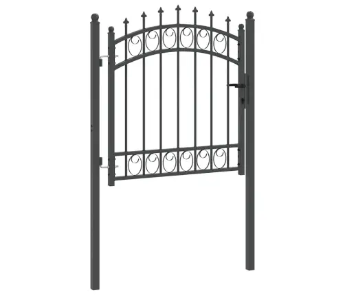 Žoga Vārti Ar Naglām Pelēka 100 X 100 Cm Pulverkrāsots Tērauds Vidaxl