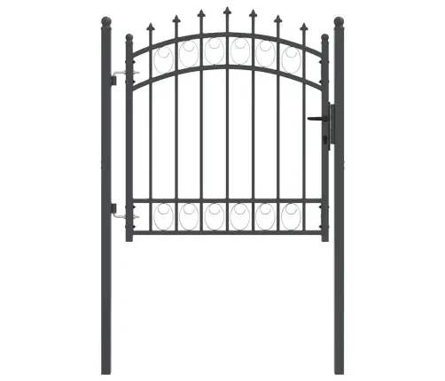 Žoga Vārti Ar Naglām Pelēka 100 X 100 Cm Pulverkrāsots Tērauds Vidaxl