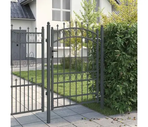 Tvoros Vartai Su Smailiais Su Užraktu Pilka 170 X 100 Cm