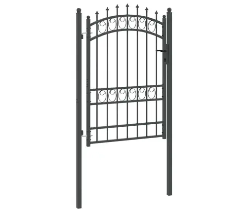 Tvoros Vartai Su Smailiais Su Užraktu Pilka 170 X 100 Cm