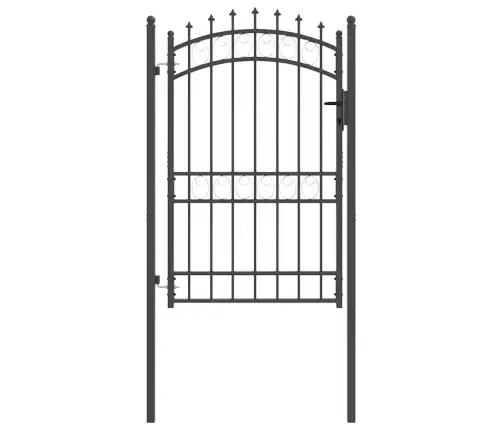 Žoga Vārti Ar Naglām Pelēka 200 X 100 Cm Pulverkrāsots Tērauds Vidaxl