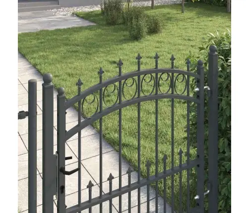 Aiavärav Okkadega Hall 100 X 100 Cm Pulbervärvitud Teras