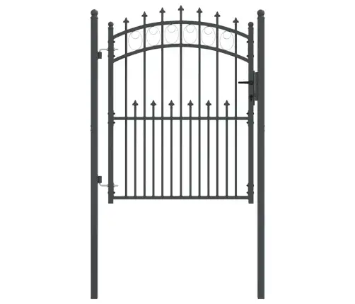 Aiavärav Okkadega Hall 150 X 100 Cm Pulbervärvitud Teras