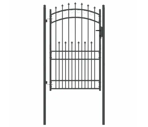 Tvoros Vartai Su Smailiais Pilka 200 X 100 Cm