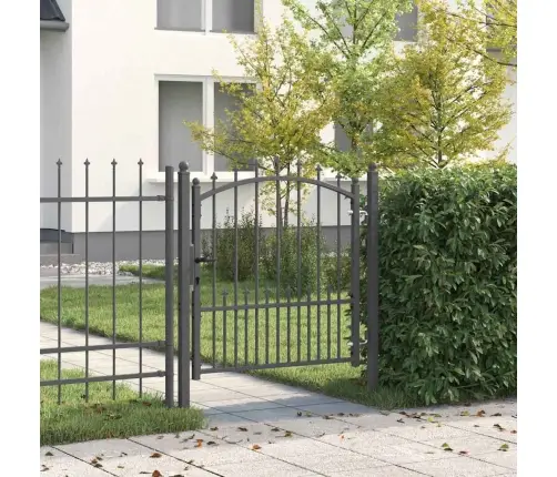 Tvoros Vartai Su Smailiais Su Užraktu Pilka 100 X 100 Cm