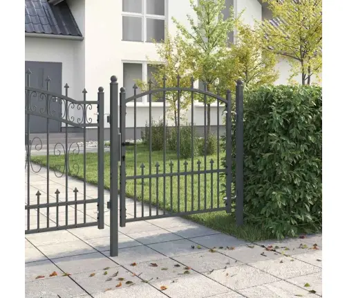 Tvoros Vartai Su Smailiais Su Užraktu Pilka 100 X 100 Cm