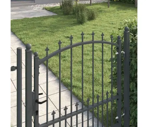 Tvoros Vartai Su Smailiais Su Užraktu Pilka 100 X 100 Cm