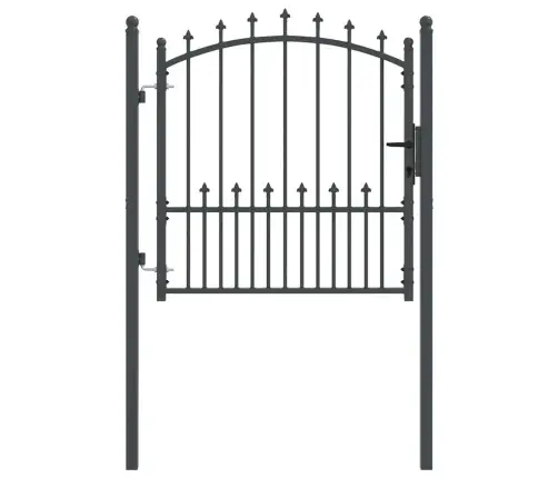 Tvoros Vartai Su Smailiais Su Užraktu Pilka 100 X 100 Cm