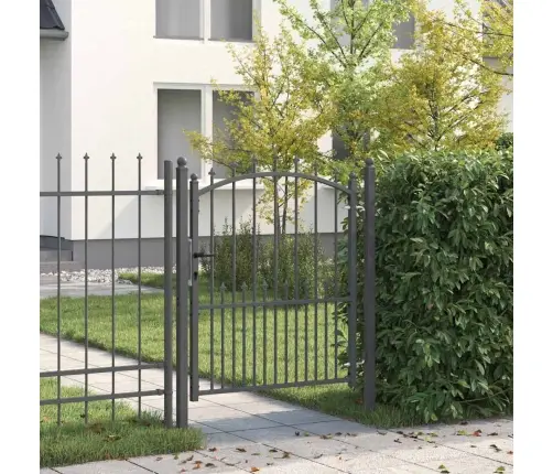 Žoga Vārti Ar Naglām Pelēka 125 X 100 Cm Pulverkrāsots Tērauds Vidaxl