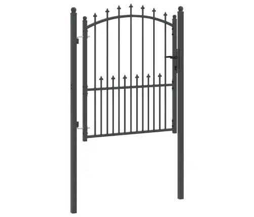 Žoga Vārti Ar Naglām Pelēka 125 X 100 Cm Pulverkrāsots Tērauds Vidaxl
