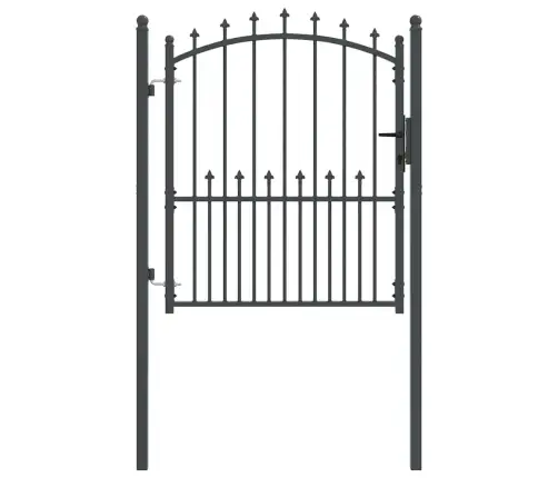 Žoga Vārti Ar Naglām Pelēka 125 X 100 Cm Pulverkrāsots Tērauds Vidaxl