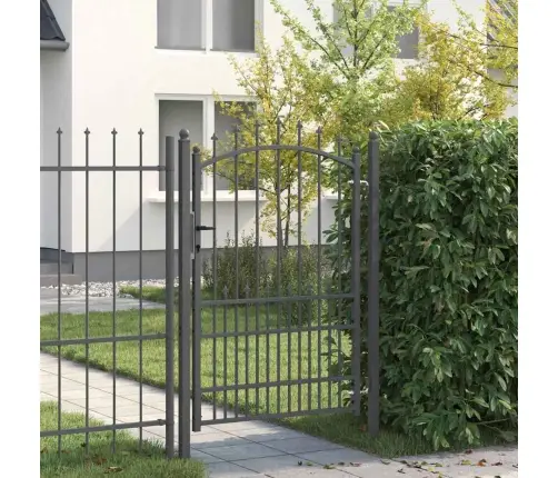 Aiavärav Okkadega Lukuga Hall 170 X 100 Cm Pulbervärvitud Teras