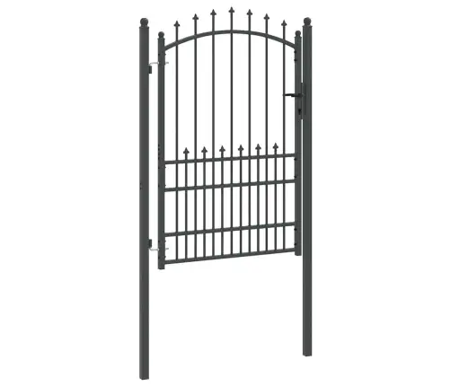 Aiavärav Okkadega Lukuga Hall 170 X 100 Cm Pulbervärvitud Teras