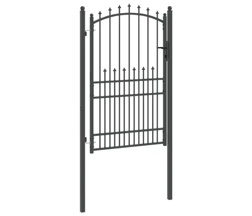 Žoga Vārti Ar Naglām Pelēka 200 X 100 Cm Pulverkrāsots Tērauds Vidaxl