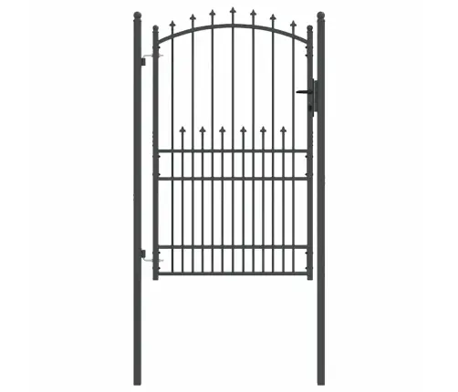 Žoga Vārti Ar Naglām Pelēka 200 X 100 Cm Pulverkrāsots Tērauds Vidaxl