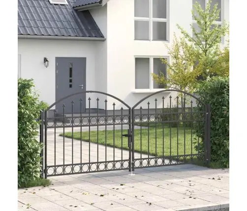 Tvora Vartai Su Užraktu Pilka 301 X 224.5 Cm Plienas