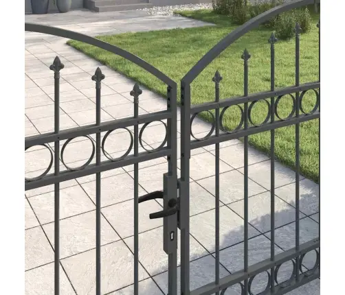 Tvora Vartai Su Užraktu Pilka 301 X 224.5 Cm Plienas
