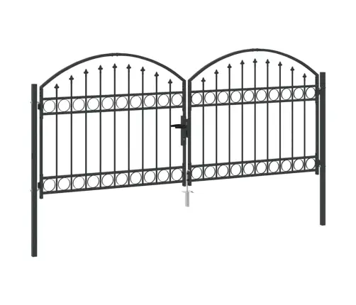 Tvora Vartai Su Užraktu Pilka 301 X 224.5 Cm Plienas