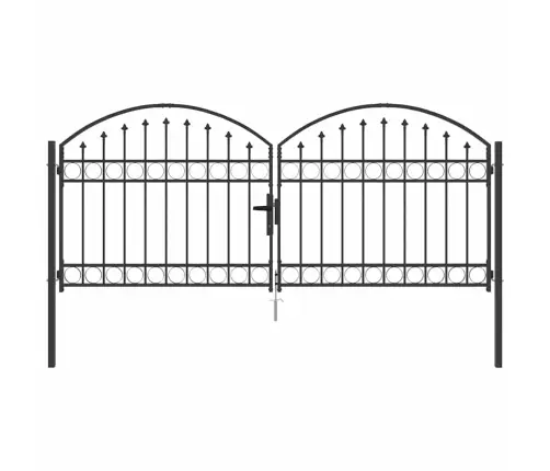 Tvora Vartai Su Užraktu Pilka 301 X 224.5 Cm Plienas