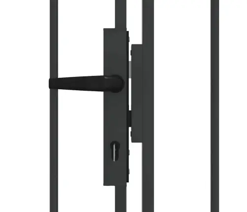 Žoga Vārti Ar Slēdzeni Pelēka 300 X 150 Cm Tērauds Vidaxl