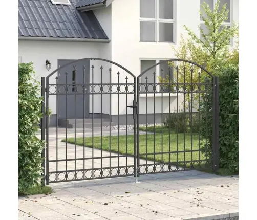 Žoga Vārti Ar Slēdzeni Pelēka 300 X 175 Cm Tērauds Vidaxl