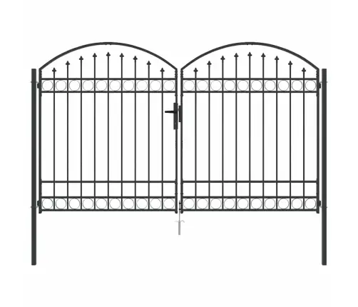 Žoga Vārti Ar Slēdzeni Pelēka 300 X 175 Cm Tērauds Vidaxl