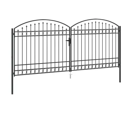 Tvora Su Užraktu Pilka 400 X 175 Cm Plienas