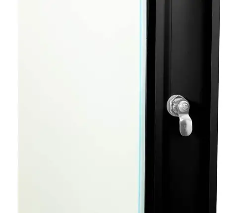 Tīkla Skapis Ar Uzglabāšanu Melna 60 X 35 X 28 Cm Tērauds Vidaxl