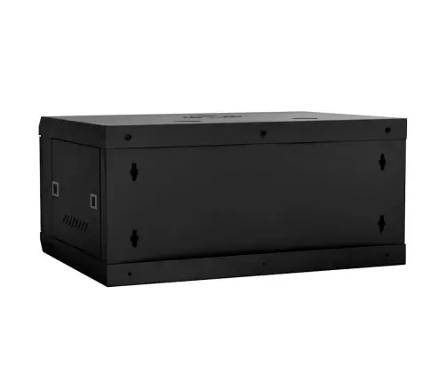 Tīkla Skapis Ar Uzglabāšanu Melna 60 X 35 X 28 Cm Tērauds Vidaxl