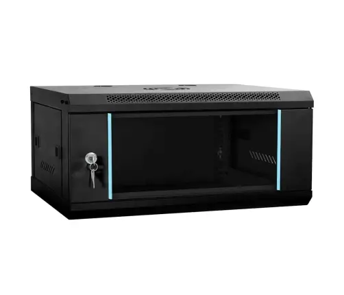 Tīkla Skapis Ar Uzglabāšanu Melna 60 X 35 X 28 Cm Tērauds Vidaxl