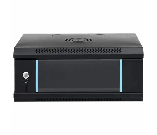 Tīkla Skapis Ar Uzglabāšanu Melna 53 X 35 X 21 Cm Tērauds Vidaxl