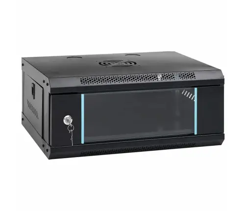 Tīkla Skapis Ar Uzglabāšanu Melna 53 X 35 X 21 Cm Tērauds Vidaxl