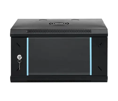 Tīkla Skapis Ar Uzglabāšanu Melna 53 X 45 X 30 Cm Tērauds Vidaxl