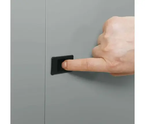 Tīkla Skapis Ar Uzglabāšanu Pelēka 53 X 60 X 30 Cm Tērauds Vidaxl