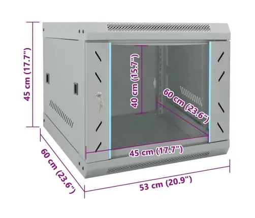Tinklo Spinta Su Saugykla Pilka 53 X 60 X 45 Cm Plienas