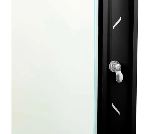 Tīkla Skapis Ar Uzglabāšanu Melna 53 X 60 X 60 Cm Tērauds Vidaxl