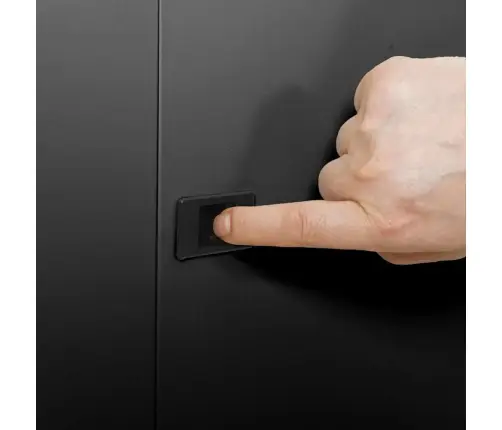 Tīkla Skapis Ar Uzglabāšanu Melna 53 X 60 X 60 Cm Tērauds Vidaxl