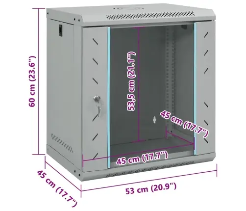 Tinklo Spinta Su Saugykla Pilka 53 X 45 X 60 Cm Plienas