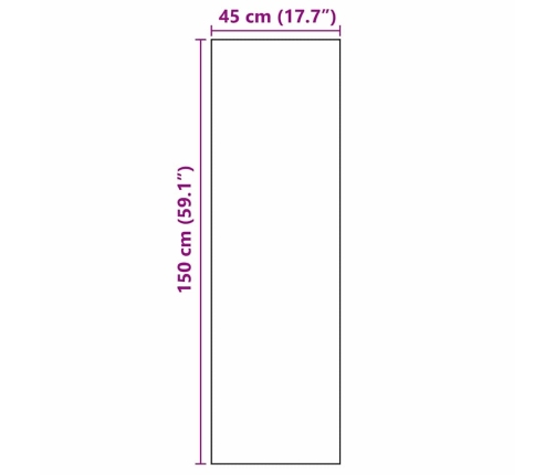 Virtuves Paklājs Other Rupjš Betons 45 X 150 Cm Samts Vidaxl