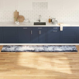 Virtuves Paklājs Pelēka 300 X 60 Cm Samts Vidaxl