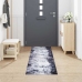 Virtuves Paklājs Pelēka 300 X 60 Cm Samts Vidaxl
