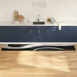 Köögivaip Art Deco Must 300 X 60 Cm Samet