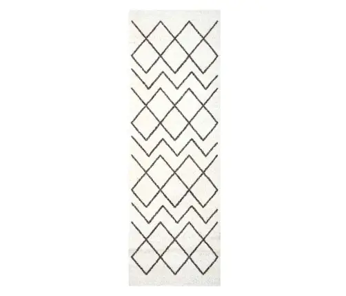 Virtuves Paklājs Geometric Ģeometrisks 60 X 180 Cm Samts Vidaxl