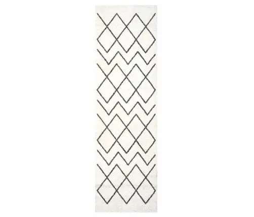 Virtuves Paklājs Geometric Ģeometrisks 45 X 150 Cm Samts Vidaxl
