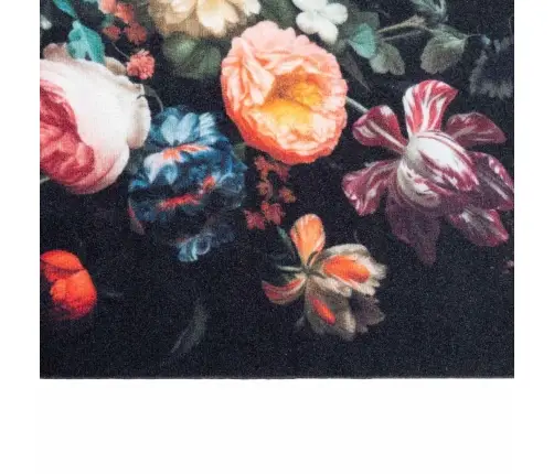 Virtuvės Kilimas Juoda 150 X 45 Cm Aksomas