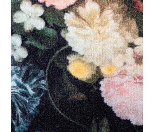 Virtuves Paklājs Ziedu Raksts Ziedi 45 X 150 Cm Samts Vidaxl