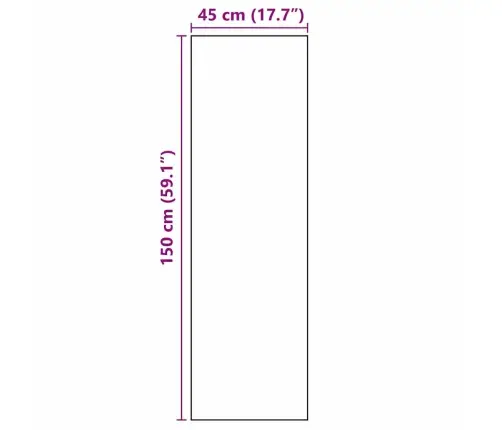 Virtuvės Kilimas Juoda 150 X 45 Cm Aksomas
